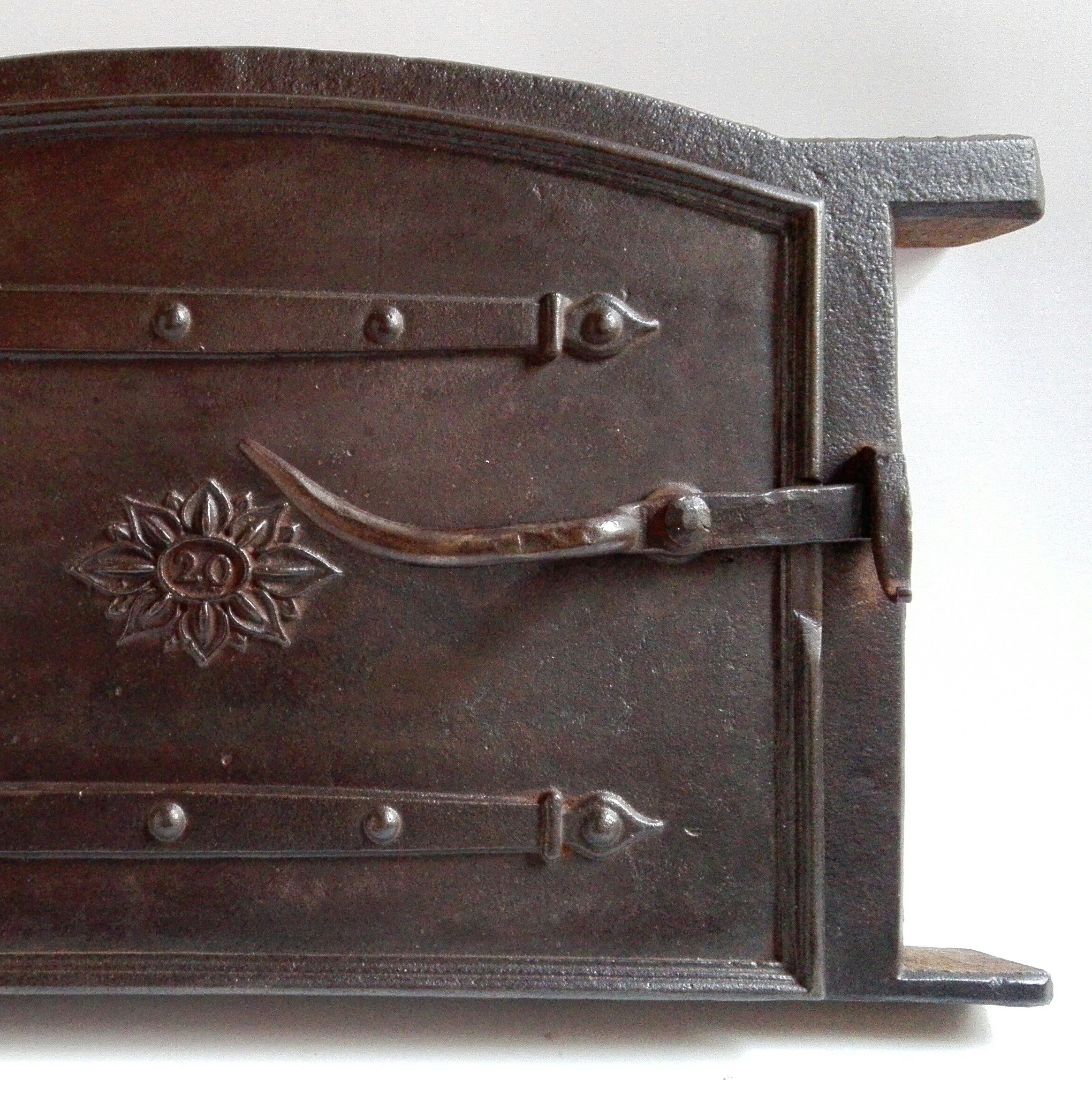 Cast iron 19th century oven door from Sweden Lutge Gallery