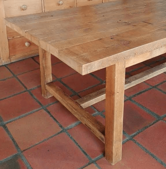 5m table refectory created from 19th century reclaimed Oregon pine Lutge Gallery