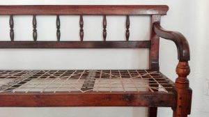 19th century stinkwood and riempie Cape rusbank